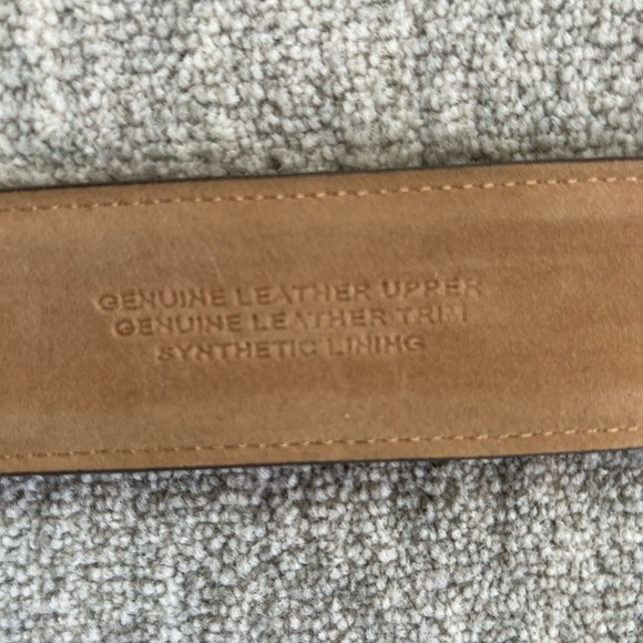 Talbots Dk Brown Genuine Leather Faux Alligator Belt - Picture 4 of 8